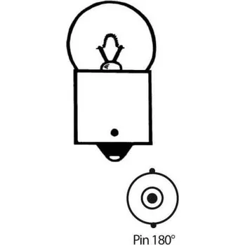 Osvětlení pro motocykl HSM Žárovka 12V5W, Ba15s, Pin 180° O=18x37mm