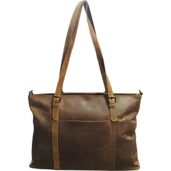 Kabelka Green Wood dámská kabelka kožená koňaková S25598 camel Chloe