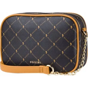 Kabelka PUCCINI kabelka přes rameno eko kůže hnědá