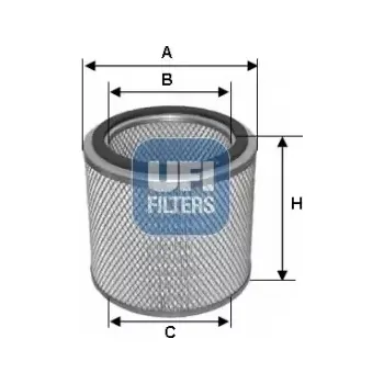 Filtr do auta UFI Vzduchový filtr UFI 27.724.00