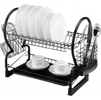 Odkapávač na nádobí DVOUÚROVŇOVÝ ODKAPÁVAČ NA NÁDOBÍ S TÁCEM 8059