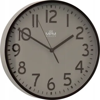 Hodiny Nástěnné hodiny MPM šedé 30 cm