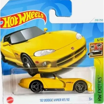 auto na autodráhu Hot Wheels 92 Dodge Viper RT/10 žlutý