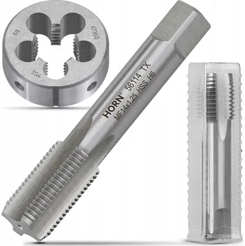 Závitořezný nástroj Závitník M14 ruční M14x1.25 DIN-2181/1P + Závitové očko sada závitníků