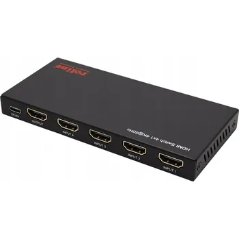 ROLINE HDMI přepínač 4:1, 4K@60Hz, dálkové ovládání