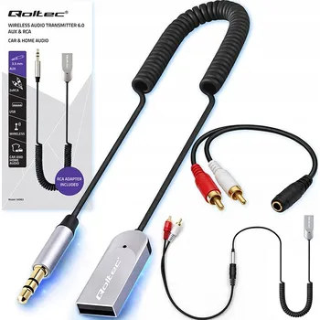 Bluetooth adaptér Bluetooth 6.0 audio vysílač a přijímač RCA AUX 3.5 mm USB HiFi pro domácnost i auto
