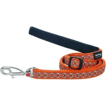 Vodítko pro psa Vodítko RD Snake Eyes Orange - 1,8cm/1,8m