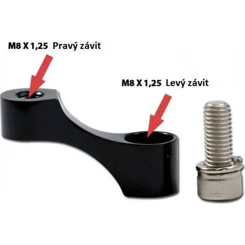 Zrcátko pro motocykl HSM Prodloužení zrcátek na řídítka na motorku, M8-L levý závit