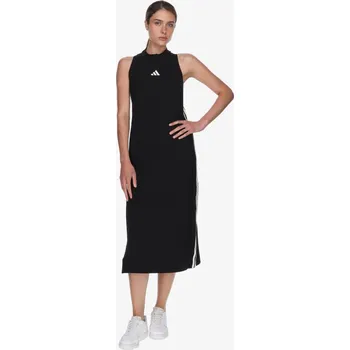 Dámské šaty ADIDAS Šaty Essentials 3-Stripes Long Racerback L BÍLÁ|ČERNÁ