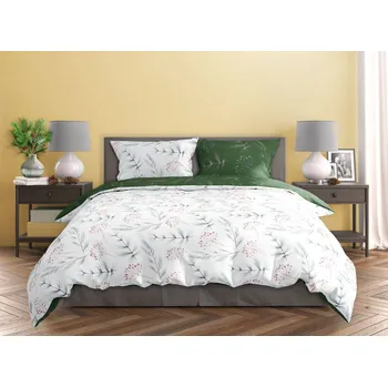 Povlečení FARO Bavlněné saténové povlečení 140x200 + 70x90 cm - Milagro Verde 020