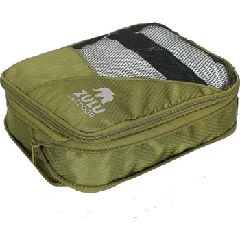 Obal na šaty Cestovní organizér Zulu Compression Cube S Barva: zelená