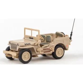 Abrex Cararama 1:72 - 1/4 Ton Military Vehicle - Sandy Yellow