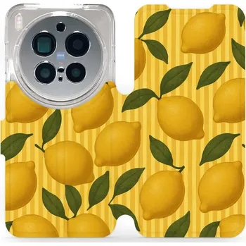 Pouzdro na mobilní telefon Flipové pouzdro Mobiwear - Vivo X300 Pro - VP81S Citrony (Knížkové flip pouzdro, obal, kryt na mobil Vivo X300 Pro - VP81S Citrony, materiál Umělá kůže + TPU - ochrana 360°, stojánek, silikonová vanička, magnetické zavírání)