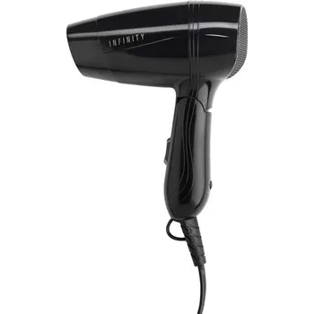 Fén Cestovní vysoušeč vlasů se skládací rukojetí černý 1200 W 16640143 MELISSA