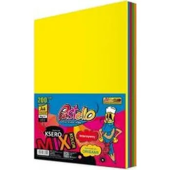 Set školních potřeb Papier ksero A4 80g 5 kolorów 200 arkuszy