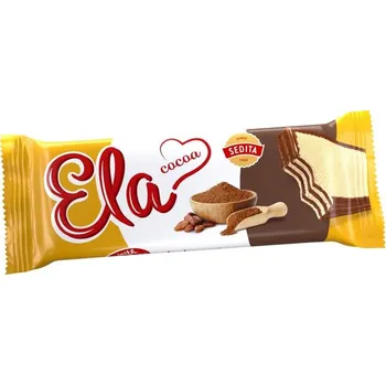 Cukrovinka Sedita Ela Oplatky kakaové s fruktózou 40g cena za kartonové balení (Kartonové balení : 36 ks)