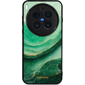 Pouzdro na mobilní telefon Lesklý kryt Mobiwear Glossy - Vivo X300 Pro - G023G - Zelený mramor (Prémiové lesklé pouzdro, obal, kryt Mobiwear Glossy na mobil Vivo X300 Pro - G023G - Zelený mramor, materiál Plast + TPU silikon - krytí po všech stranách, neošoupatelný potisk, tenké)