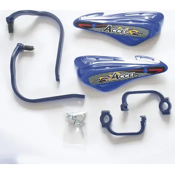 Osvětlení pro motocykl ACCEL chrániče páček s alu upevněním STRONG (22+28mm) dvoubodové upevnění (ALU-světle modrý PLASTIK-světle modrý) (ACCEL chrániče páček s alu upevněním STRONG (22+28mm) dvoubodové upevnění (ALU-světle modrý PLASTIK-světle modrý))