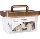 Led čajové svíčky 24 ks - blikající plamen, bez časovače, box