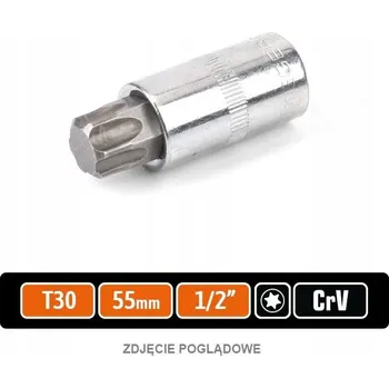 Klíč Nástrčný klíč 1/2" s bitem TORX 55 mm/T30 / TEGER