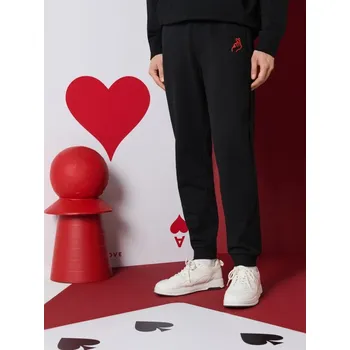 Pánské kalhoty Sinsay - Tepláky na Valentýna - černá - 583HL-99X - 583HL-99X-XS