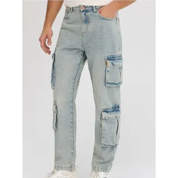 Sinsay - Džíny loose - tyrkysová - 9519I-60J - 9519I-60J-342