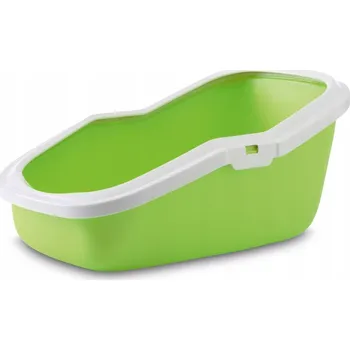 Savic | Aseo Otevřená kočičí toaleta pro kočky stelivo | 56x43, 9 Cm - Bílá / Citronová