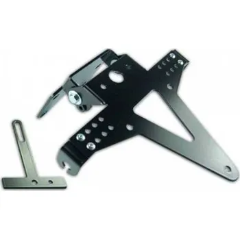 Držák SPZ HSM Držák SPZ KAWASAKI ZX-6R/RR 636 05-06, nastavitelný, černý, s držákem odrazky