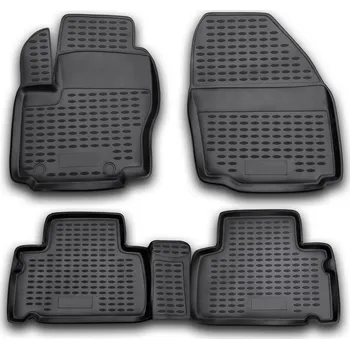 autokoberec Gumové autokoberce Ford S-Max 2006-2015 (oválné fixace, rozteč fixací 25,5cm)