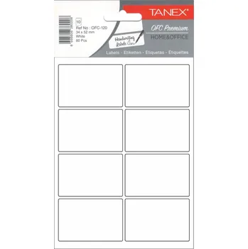 Papír etikety v sáčku 34 x 52 80ks OFC-120