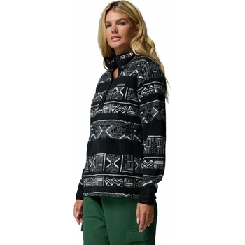 Dámská móda Dámská mikina Columbia Benton Springs™ Printed Half Snap Velikost: M / Barva: černá