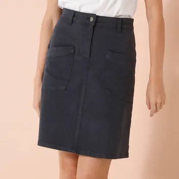 Dámská sukně Rozšířená sukně s kapsami nám.modrá 40