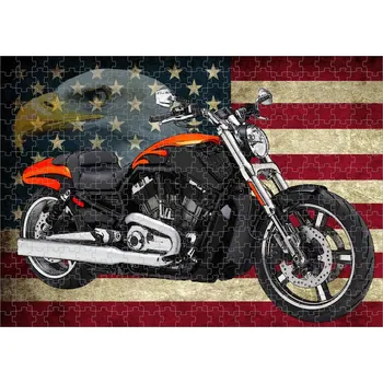 Puzzle puzzle s motorkou Harley Davidson VII 120 dílků