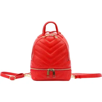 Městský batoh Dámský kožený batoh Luka červený (KZ2251072) 3,5l