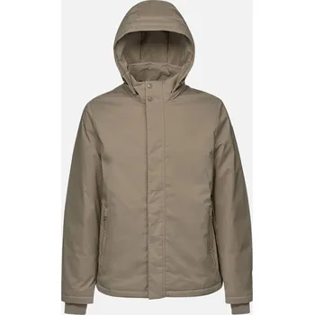 Béžová pánské prošívaná bunda Geox Aurelio - Pánské GEOX hnědá 3085175