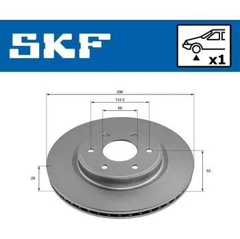Brzdový kotouč Brzdový kotouč SKF VKBD 81313 V1