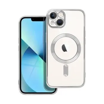 Pouzdro na mobilní telefon Kryt ELECTRO MAG COVER kompatibilní s MagSafe pro IPHONE 13 stříbrný - OEM + zdarma možnost vyzkoušet a vrátit zboží do 30 dní