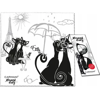 Utěrka Hadřík na brýle s kočkami (Carmani)