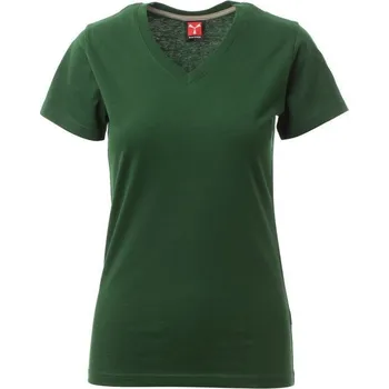 Dámské tričko Payperwear Dámské vyštíhlené tričko s výstřihem do V Barva: Zelená lahvová, Velikost: S