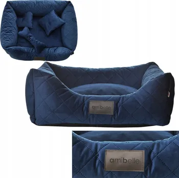 Pelíšek pro psa Amibelle ortopedické pelíšek pro psa, modrý, 60 cm x 50 cm