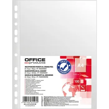 OBÁLKY fóliové na DOKUMENTY průhledné A4 100 ks Office Products