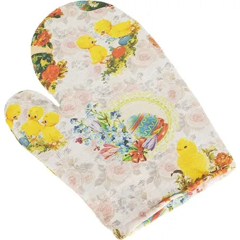 Velikonoční dekorace Kuchyňská chňapka - Velikonoce - 28x18 cm Žlutá