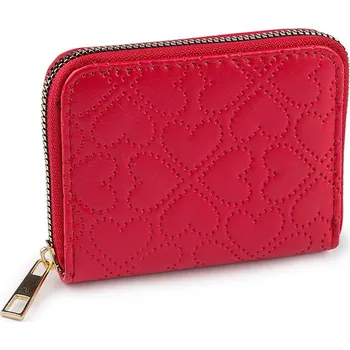 Peněženka Dámská / dívčí peněženka srdce 9x11 cm - 3 červená