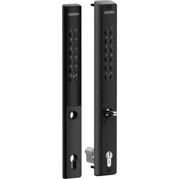 brána LOCINOX VERA-40-VSZ-2 – kódový zámek pro zadlabací zámky, oboustranný, pro profil 40 mm, pro křídlové branky, černý