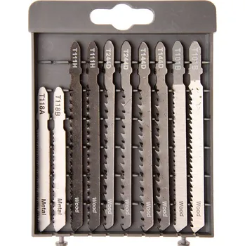 Pilový plátek Listy pilové do přímočaré pily 76 a 100 mm, sada 10 dílů - BGS 50355