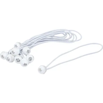 Visací zámek Pružná šňůra | s míčem | 27 cm | 10 ks