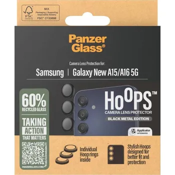 Mobilní telefon PanzerGlass Hoops Samsung Galaxy A16/A16 5G černé ochranné čočky fotoaparátu 3809