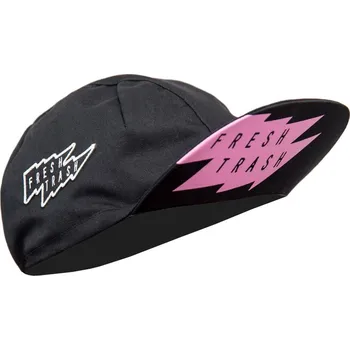 Kšiltovka Fresh Trash MEN'S CYCLING CAP LARGE FLAT TRUE BLACK kšiltovka