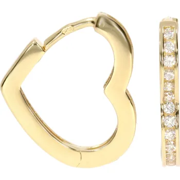 Náušnice Zlatnictví Helios Zlaté náušnice srdíčka