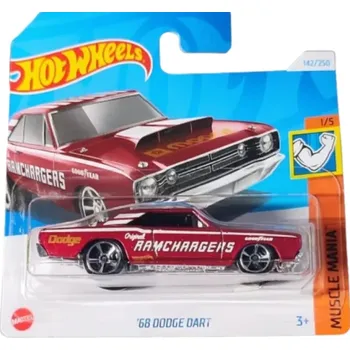 auto na autodráhu Hot Wheels 68 Dodge Dart červený